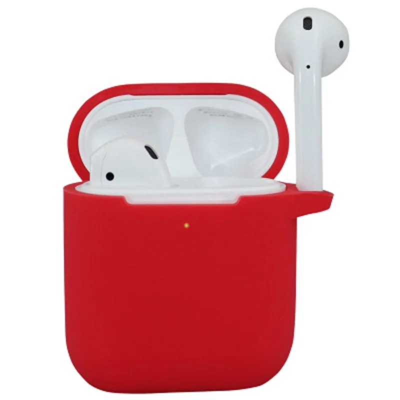 Силиконовый чехол для наушников Airpods Slicone защитный Bluetooth гарнитура коробка сумка