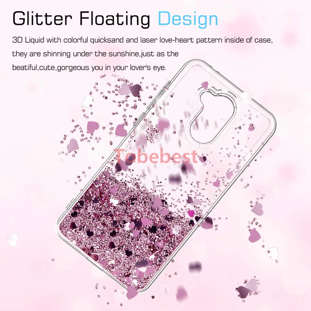 For Huawei Honor 6A Case Girls Women Sparkle Shiny Bling Quicksand Liquid Soft TPU Slicone Phone Cover honor6A coque |