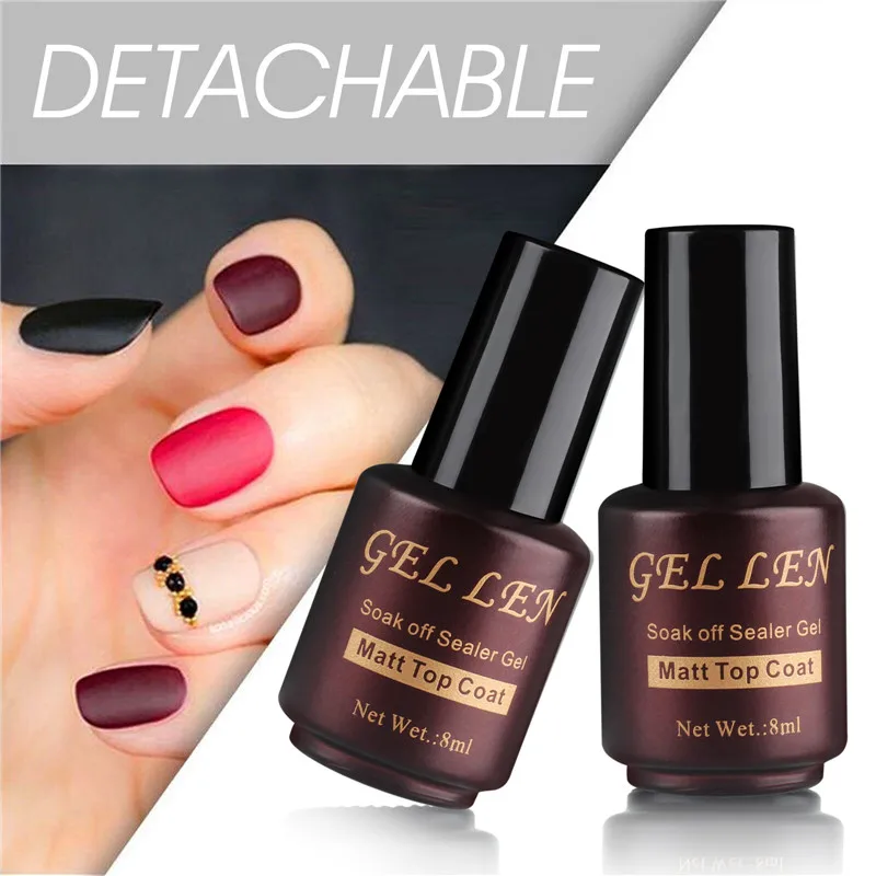 Матовое верхнее покрытие 1 шт. гель Лен матовый эффект отделка СВЕТОДИОДНЫЙ лак