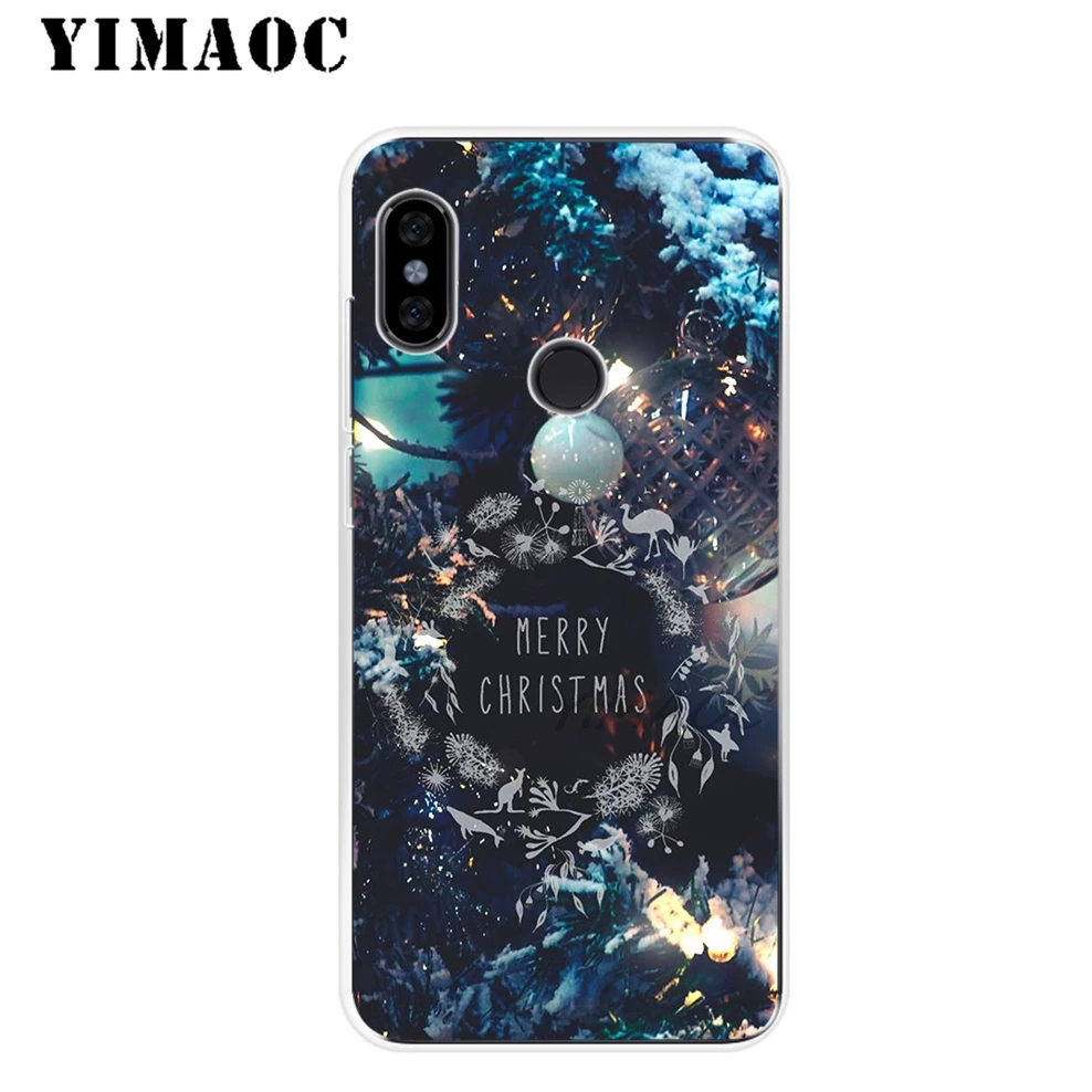 Мягкий силиконовый чехол YIMAOC Merry Christmas Lemon для Xiaomi Redmi 6 6A 5A 5 S2 Puls Note 8 7 4X4 4A Pro Go |