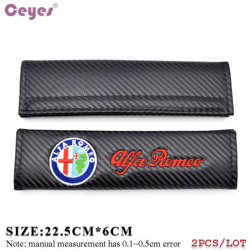 Наплечные подушки Ceyes из углеродного волокна для Alfa Romeo 156 Mito 147 159 Giulietta 2 шт.|cotton belt