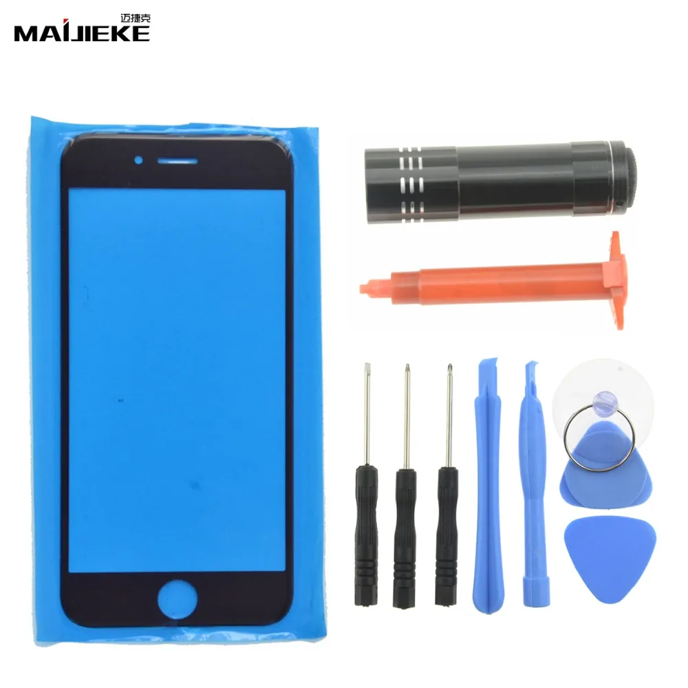 Новинка сенсорная панель MAIJIEKE внешнее стекло для iPhone 8 7 plus 6s 6 5 зеркальный