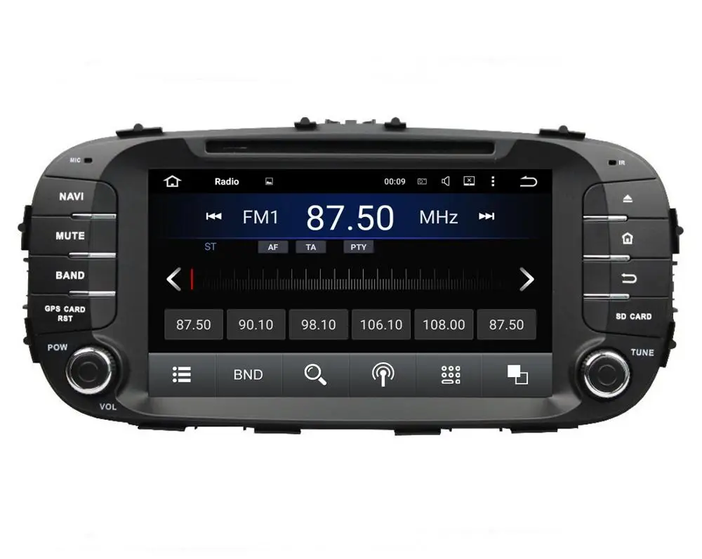 HD Android 5.1 1024*600 8 &quotавтомобиль радио dvd плеер для KIA Soul 2014 года С Радио GPS 3 Г Wi Fi Bluetooth