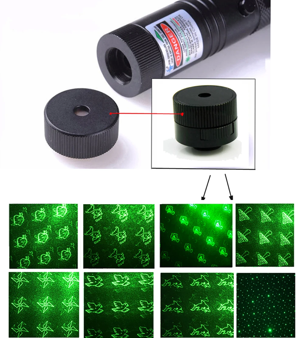 8 in1 lazer зеленая лазерная указка 532nm 5 мВт 10000 м 303 ручка Регулируемый МОЩНЫЙ