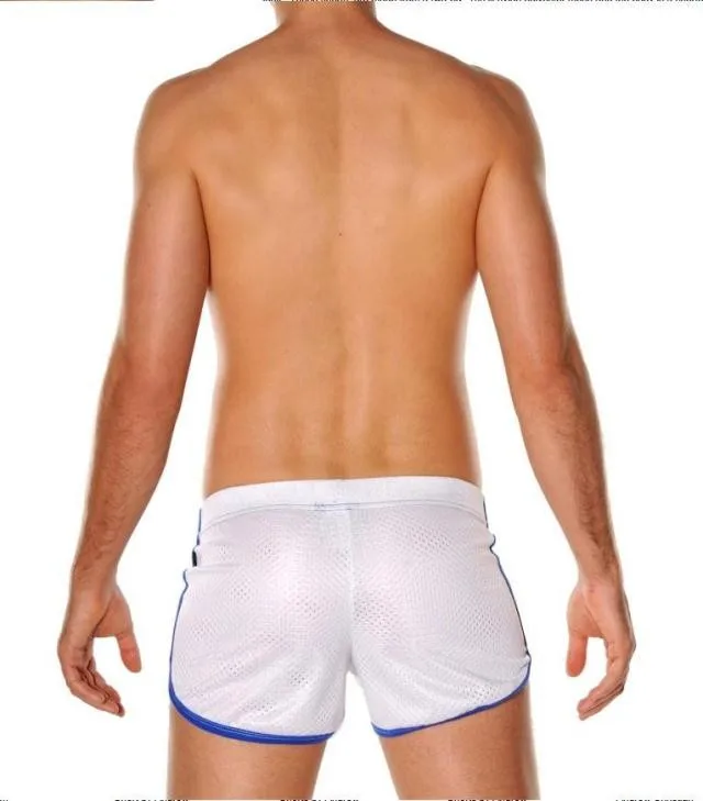 

free shipping men shorts men's double layer net breathable track shorts male casual shorts Fast drying