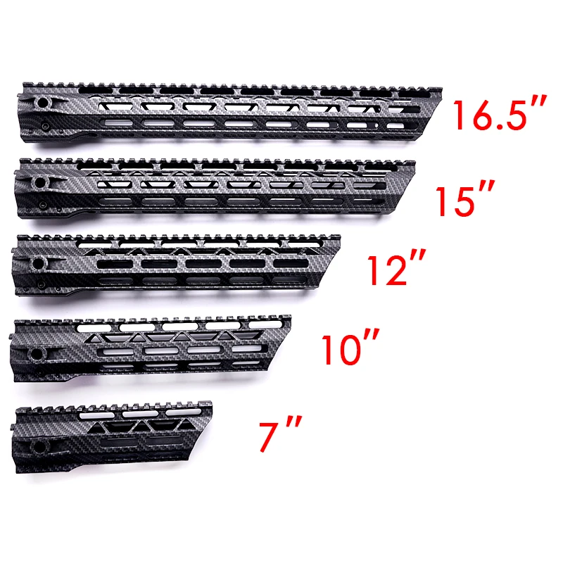 Охота Rife M-LOK Поплавок 1" 12" 1" полимер углеродное волокно Пикатинни ультра тонкий и светильник подходит AR15 M4