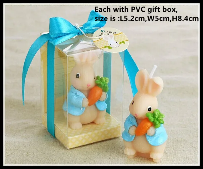 Прекрасный кролик свечи ребенка день рождения декоративные для дня украшения