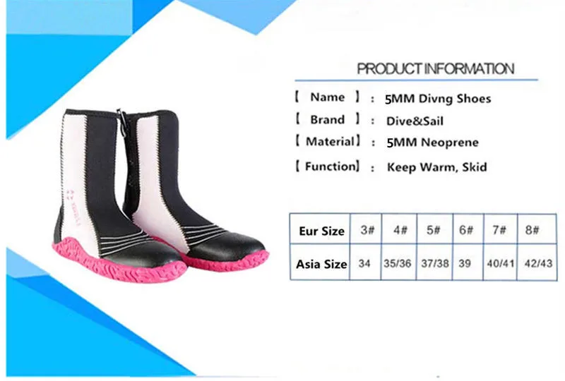 Неопреновые ботинки для мужчин 5 мм|kayaking wetsuit|neoprene kayakneoprene surf boots |