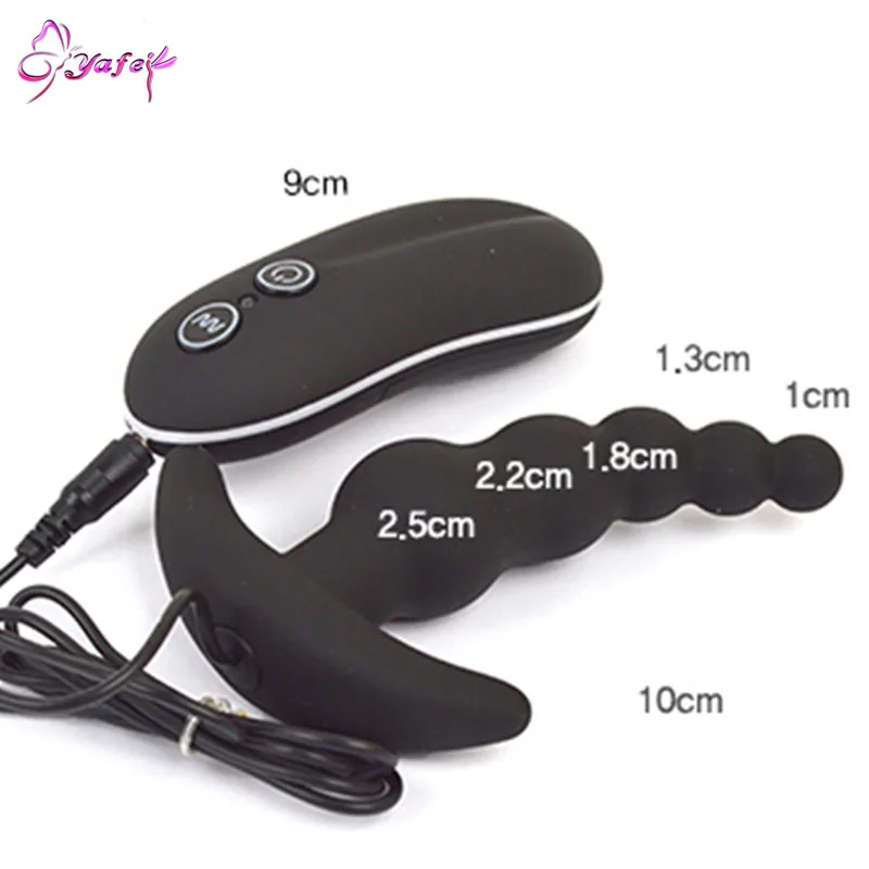 Анальный вибромассажер для мужчин "10 скоростей" с шариками из силикона в форме бабочки, игрушка для анального секса для мужчин и женщин.