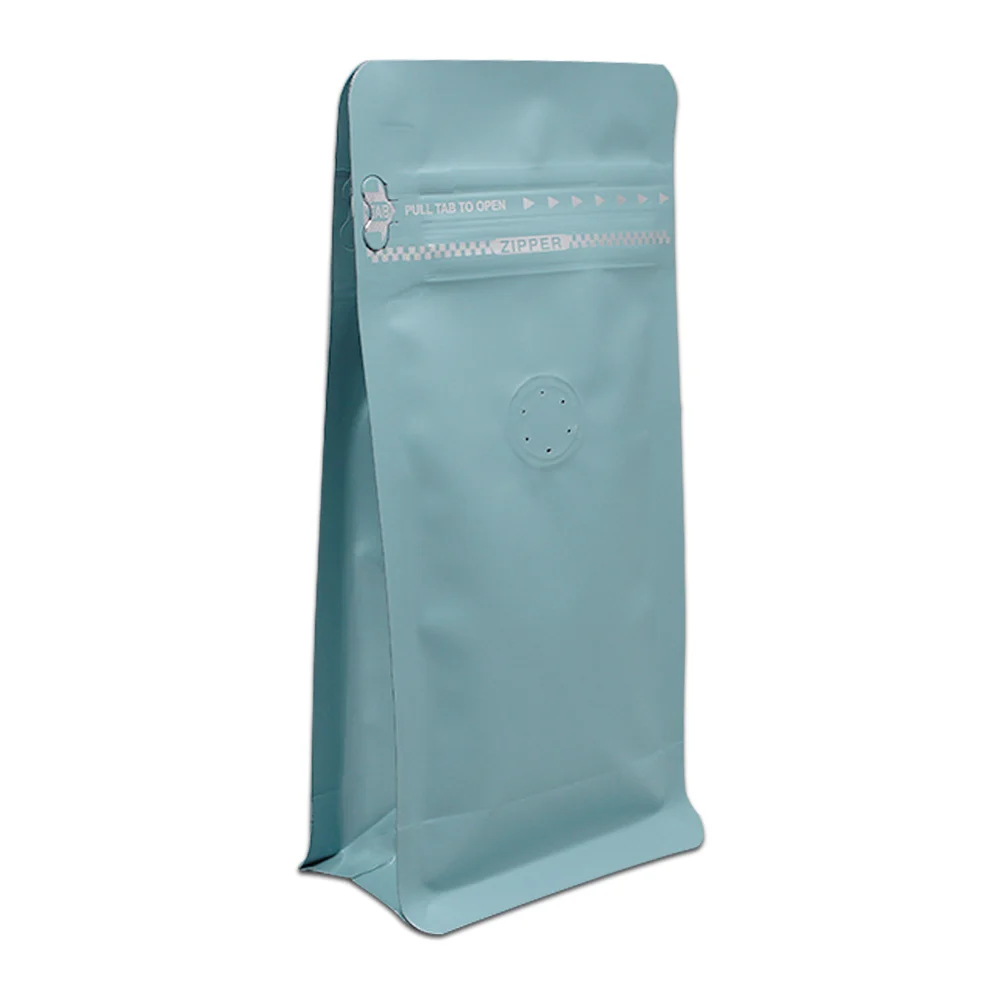blue 9*18.5+ 5 см Открытый верх встать zip lock Алюминий Фольга Еда хранения упаковки с Клапан на молнии для Кофе Bean Вышивка Крестом Пакет - Цвет: blue