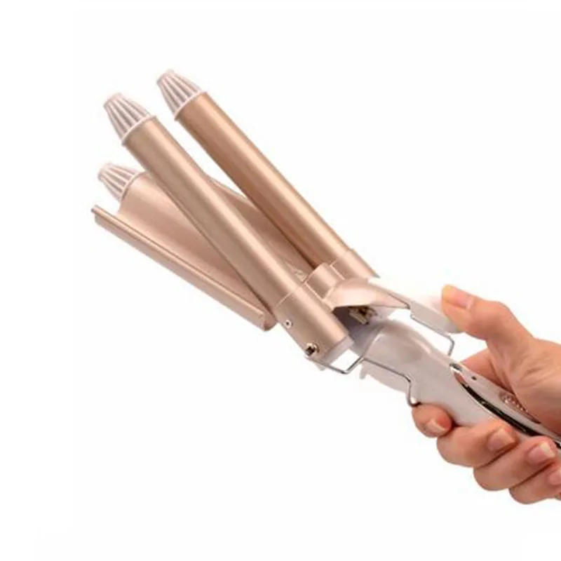 Hot sales in the first three cone rod curlers does not hurt tube of curling hair curler H - 20 22 water ripple spl | Красота и