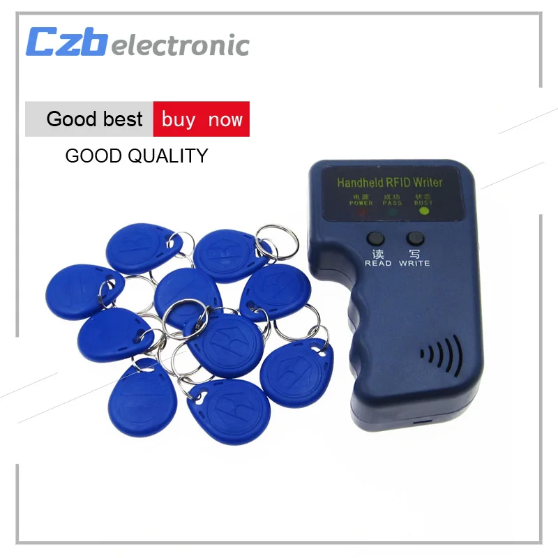 125KHz Handheld RFID Copier Writer Reader Duplicator With 10pcs keychains | Электроника
