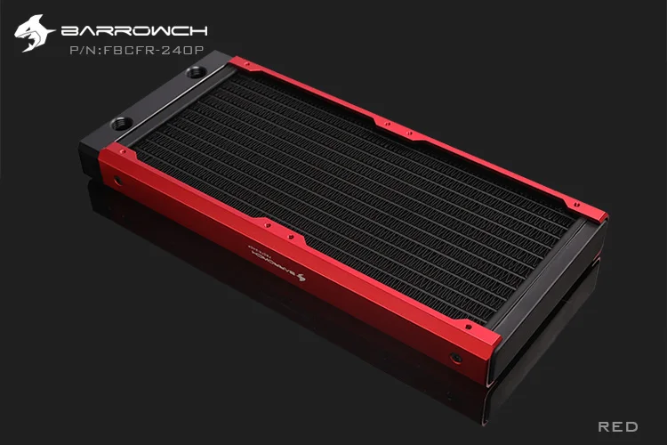 BARROWCH 240 мм радиатор POM/акриловое издание модульный Хамелеон рыбы съемный мульти-красочный FBCFR-240 новое поступление - Цвет лезвия: Red POM