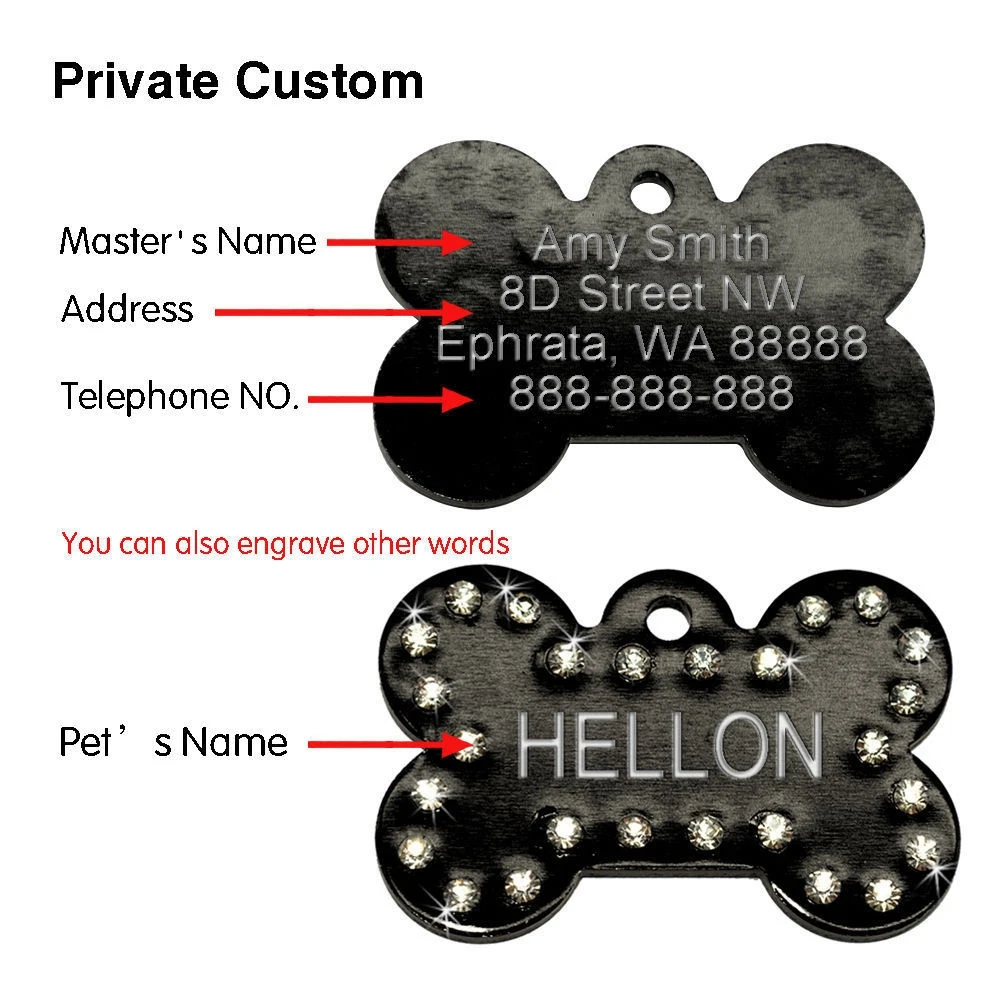 Бирки для собак с гравировкой 5 цветов|engraved pet|id tagdog tag engraved |
