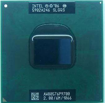 Оригинальный процессор lntel Core 2 Duo P9700 для ноутбука 6 Мб кэш-памяти 80 ГГц 1066 МГц ядра