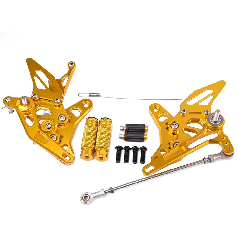 CNC Алюминиевый Регулируемый мотоцикл Rearset задний Набор Подножки педаль Подножка для Suzuki SV650 SV650S SV650X