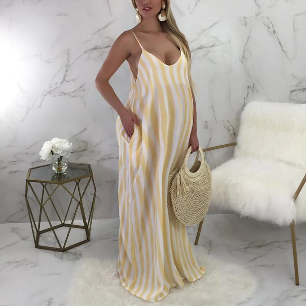 Платья для беременных Telotuny платье женщин без рукавов на бретелях полосатые