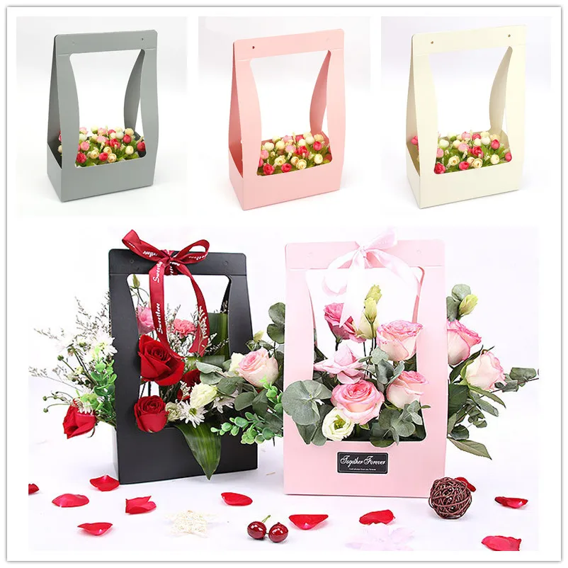 

34x23.5x12cm 6pcs Paperboard Gift box DIY Valentine's Day Flower Wrapping Box Gift Packing Box Bouquet Florist Supplies Wedding