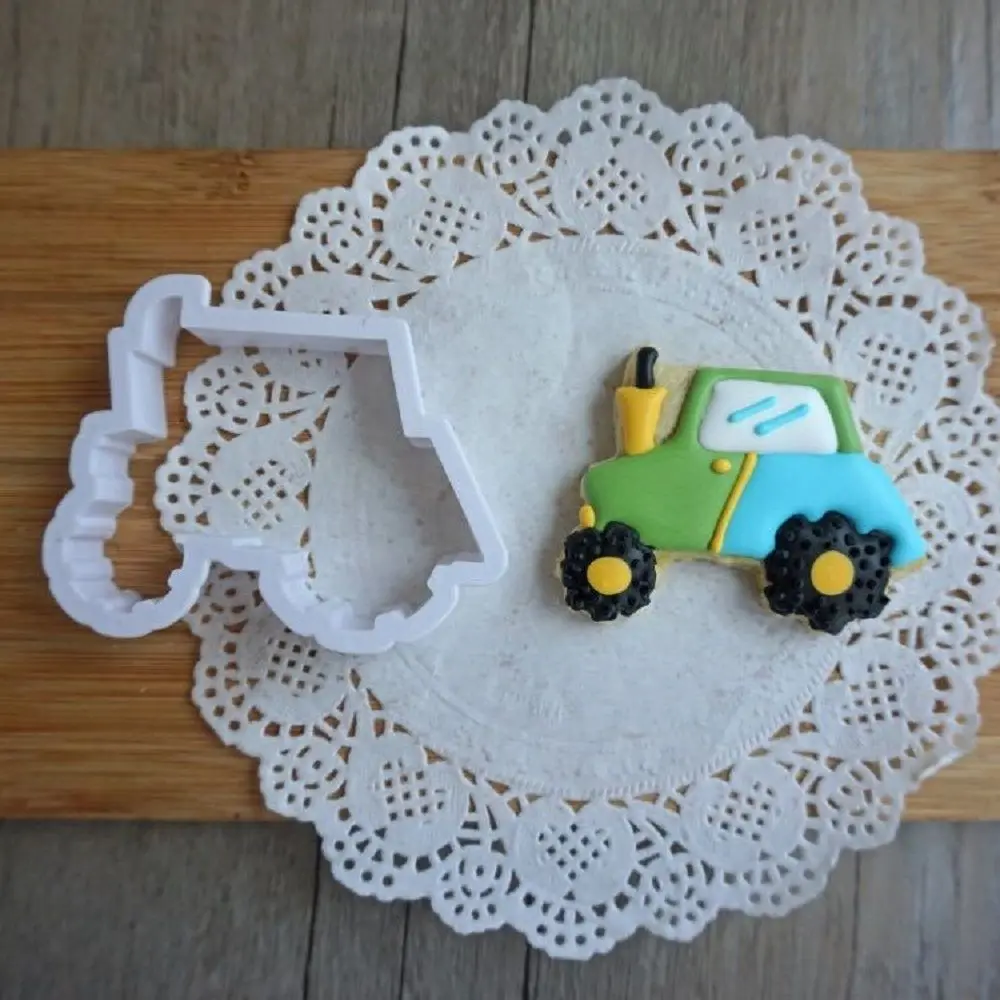 8 шт. мультяшный автомобильный ремешок для печенья мастики форма тиснения
