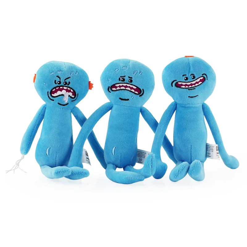 1 шт., 25 см, Рик и Морти, счастливые, печеные, пенные, Meeseeks, плюшевые игрушки, куклы, мягкие, игрушки для детей, рождественский подарок