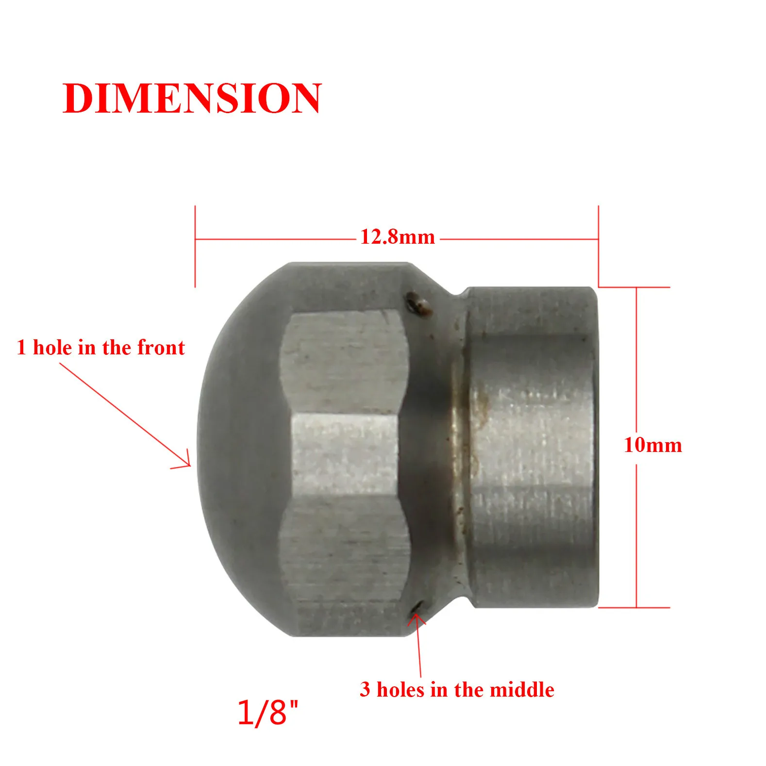 1/8 &quot1/4&quot 3/8 &quot1/2&quot Канализация сопло очистки канализационных труб моечная