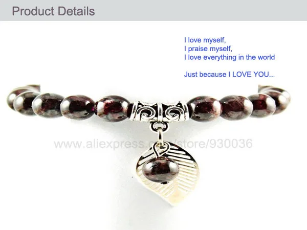 Женский и мужской браслет из граната 8 мм | Украшения аксессуары