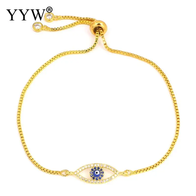 Горячее предложение розовое золото индейка сглаза браслет конский глаз полый