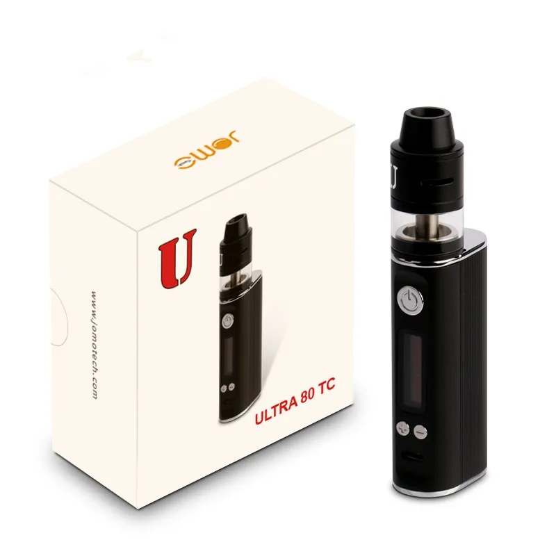 

100% Authentic Ultra 80W VTC Vape Mod 2600mAh battery mod T.C Kit Electronic Cigarette Kit With Ultra RDTA Black&Silver