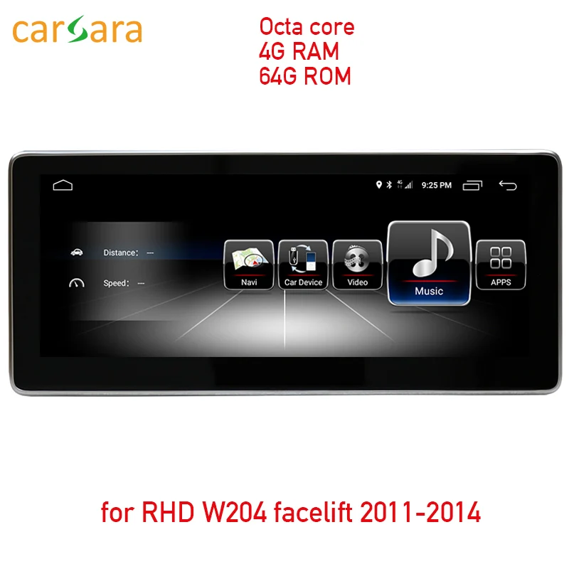 4G ram 64G rom gps монитор для Mercedes C GLC 2008 до навигационный мультимедийный плеер