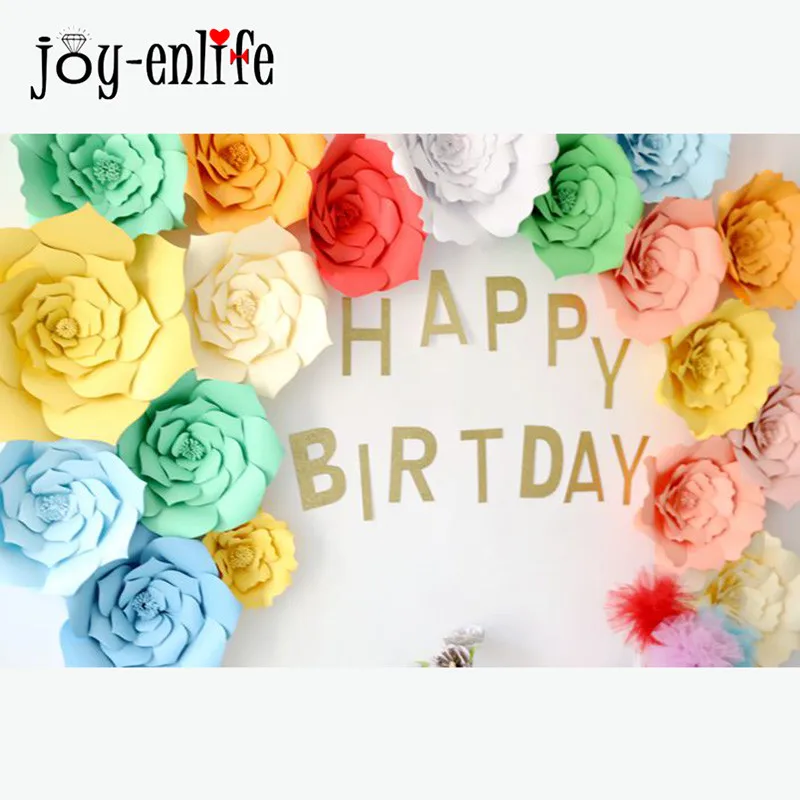 JOY ENLIFE свадебное украшение 2 шт. 20 см 3D Бумага цветы дети день рождения вечеринка