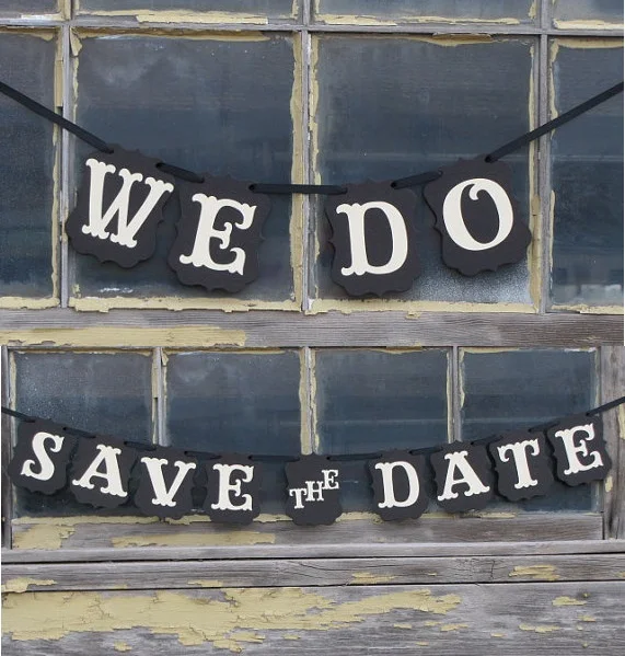 1 Набор сохранить дату + набор мы делаем Свадебный баннер Деревенское свадебное