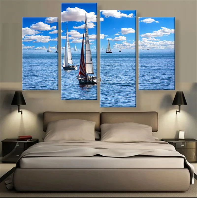 Картина на холсте с цветами и животными без рамки 4 шт.|canvas painting|flower canvas paintingsdecoration