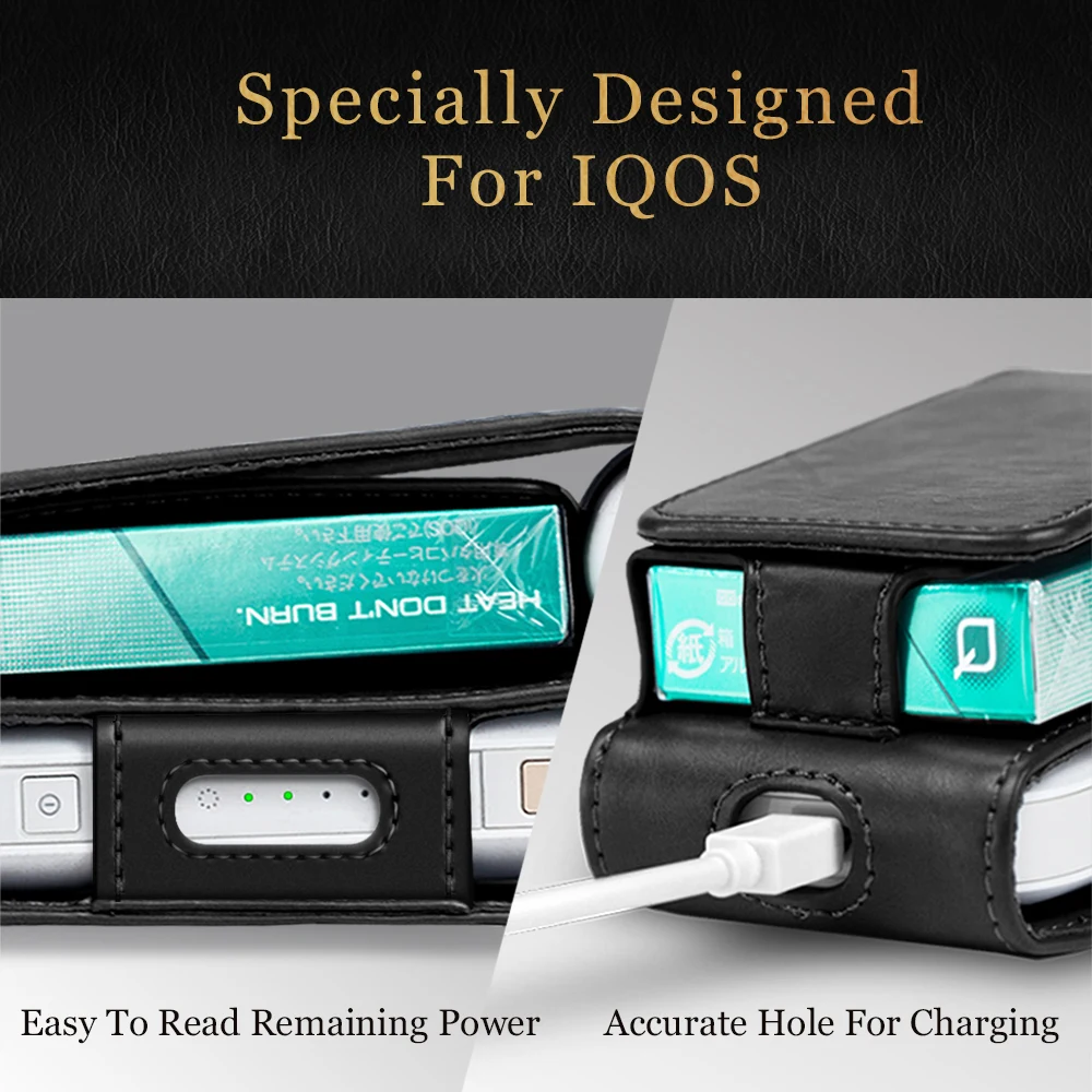 Чехол для IQOS 2 4 Plus II III полная защитная электронная сигарета PU кожаный держатель