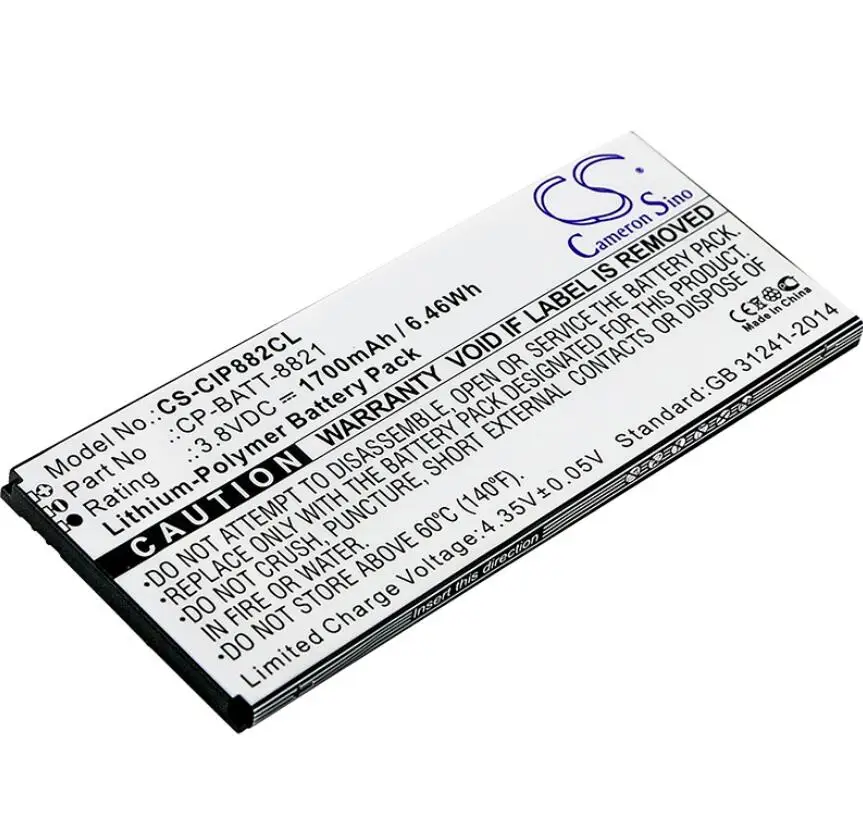 Аккумулятор Cameron Sino 1700mah для CISCO 8821 CP-8821-EX-K9-BUN беспроводной ip-телефон 74-102376-01