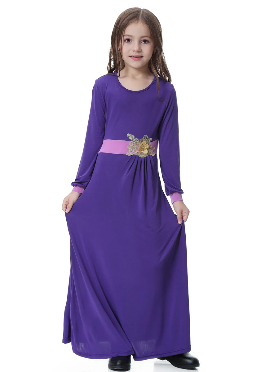 Jubah Ramadan Марокканское арабское платье-макси для девочек мусульманское платье