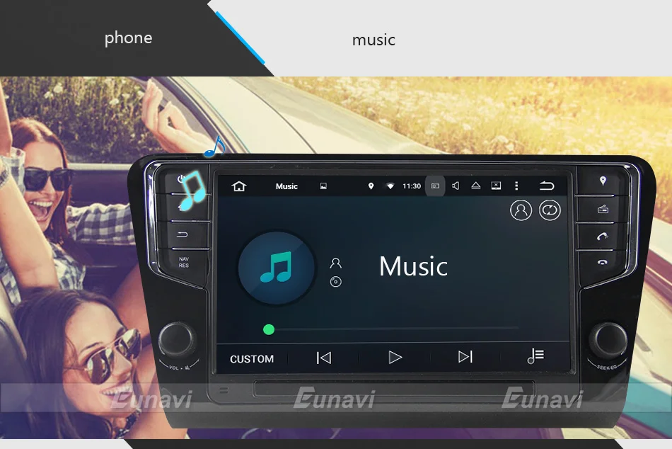Eunavi 9 ''1 Din Android 9,0 автомобильный Радио gps навигация 4G ram для Volkswagen Skoda Octavia 3g wifi bleutooth