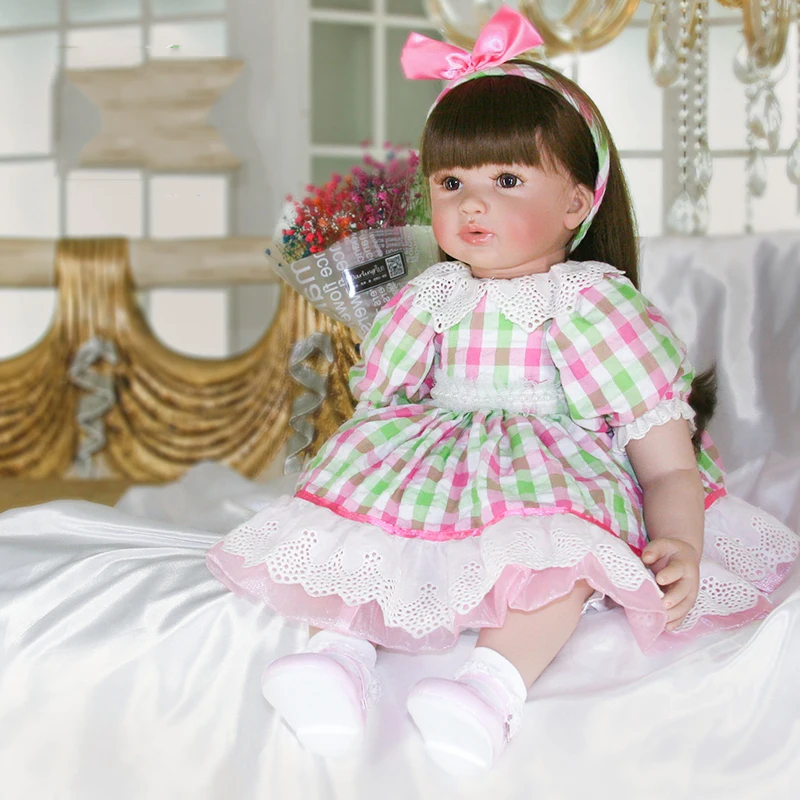 Силикона Reborn Baby Doll Игрушечные лошадки 55 см новорожденных bonecas принцессы для