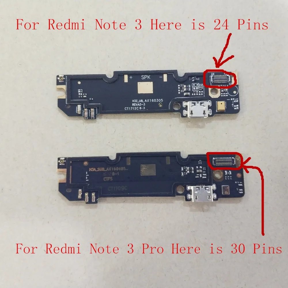 Оригинальный запасной модуль USB для зарядки Xiaomi Redmi Note 3 Pro|module|module usb |