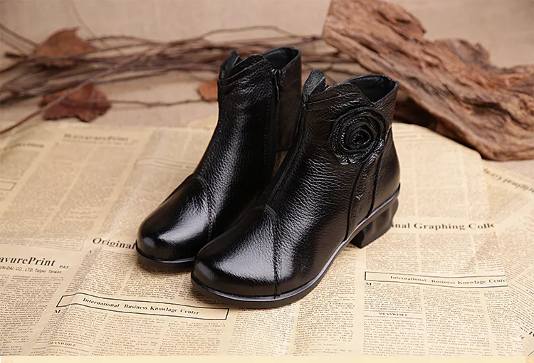 Xiuteng/высокое качество; Mujer Chaussure; женские ботинки из натуральной кожи; повседневные женские туфли-лодочки; зимние сапоги; плюшевые зимние сапоги для женщин
