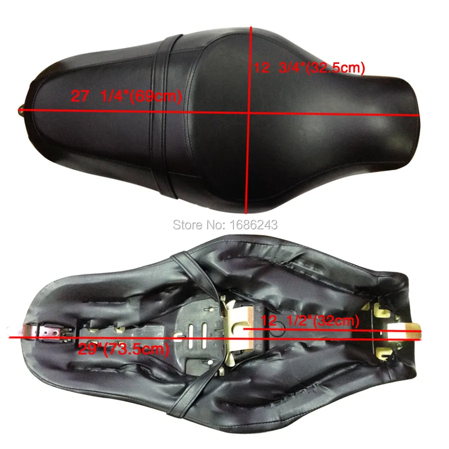 Мотоциклетное мягкое Полноразмерное сиденье водителя для пассажирского тура