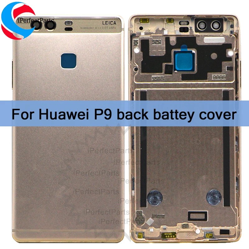 Сменный корпус аккумулятора для Huawei P9 задняя крышка реальный с боковыми кнопками