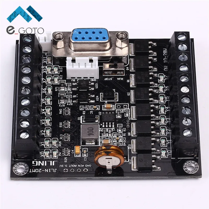 DC 10-28 В plc jl1n-20mt 32-бит Высокое Скорость ARM MCU плате контроллера 12 точек в 8 указывает