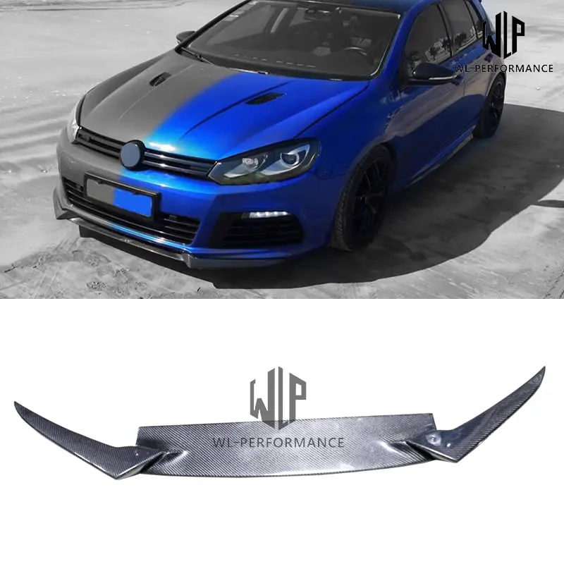 VW карбоновое волокно передний бампер для губ разветвитель автомобильный Стайлинг для Volkswagen Golf 6 R20 Osir стиль автомобильный комплект кузова 2010-2013