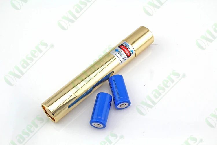 Oxlasers полный латунный корпус ox-bx8 Pro 4000 МВт 4 Вт фокус горения Синий лазерная указка