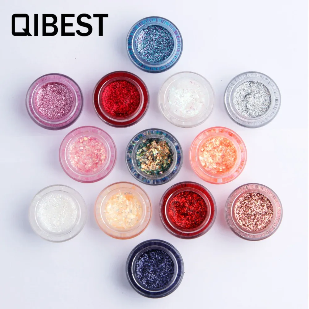 QIBEST Diamond Scintillation Cream Stage блестящая пудра T-stage Подиум паста |