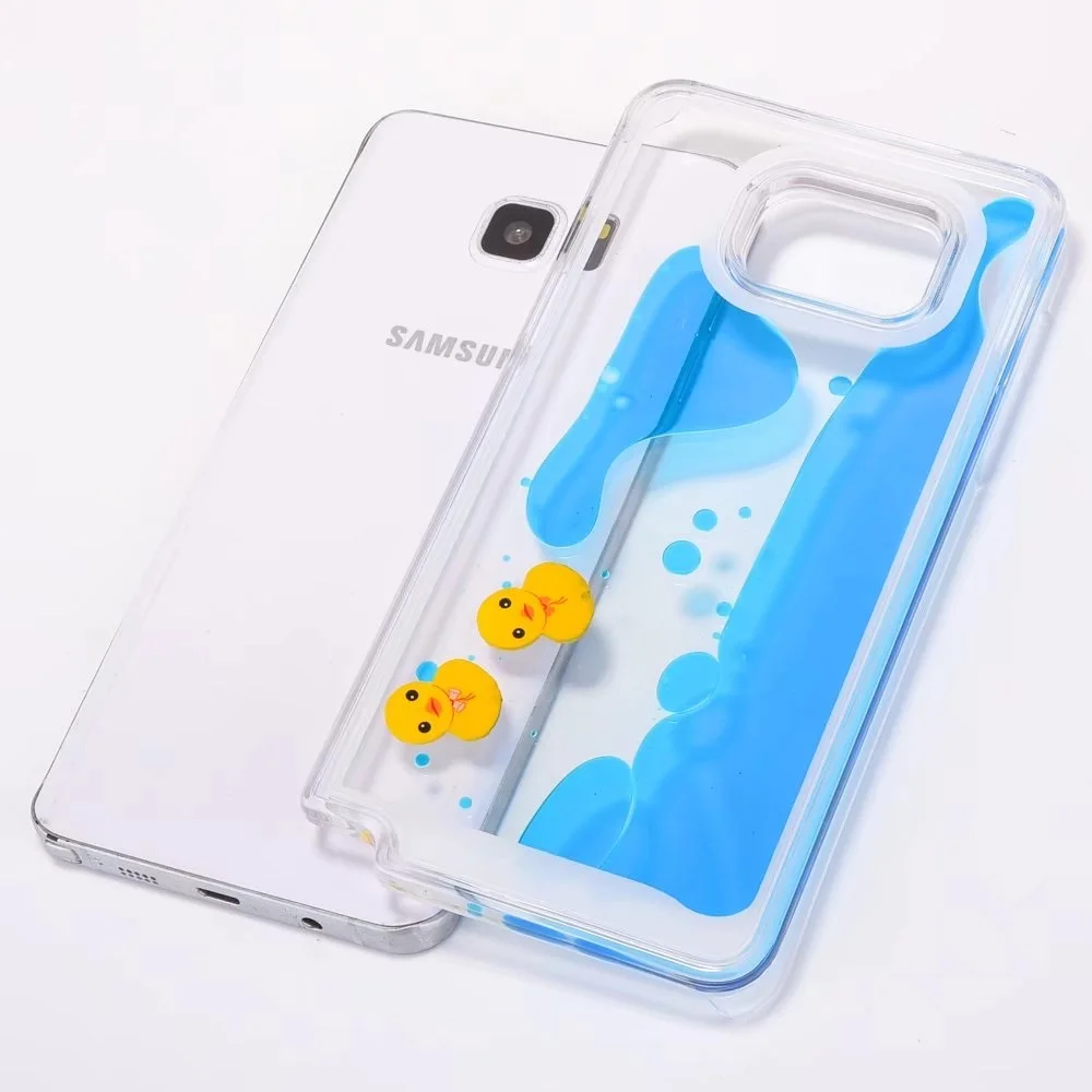 Милый чехол Vonada для Samsung Galaxy Note 5 уникальный жесткий телефона с плавающей жидкой