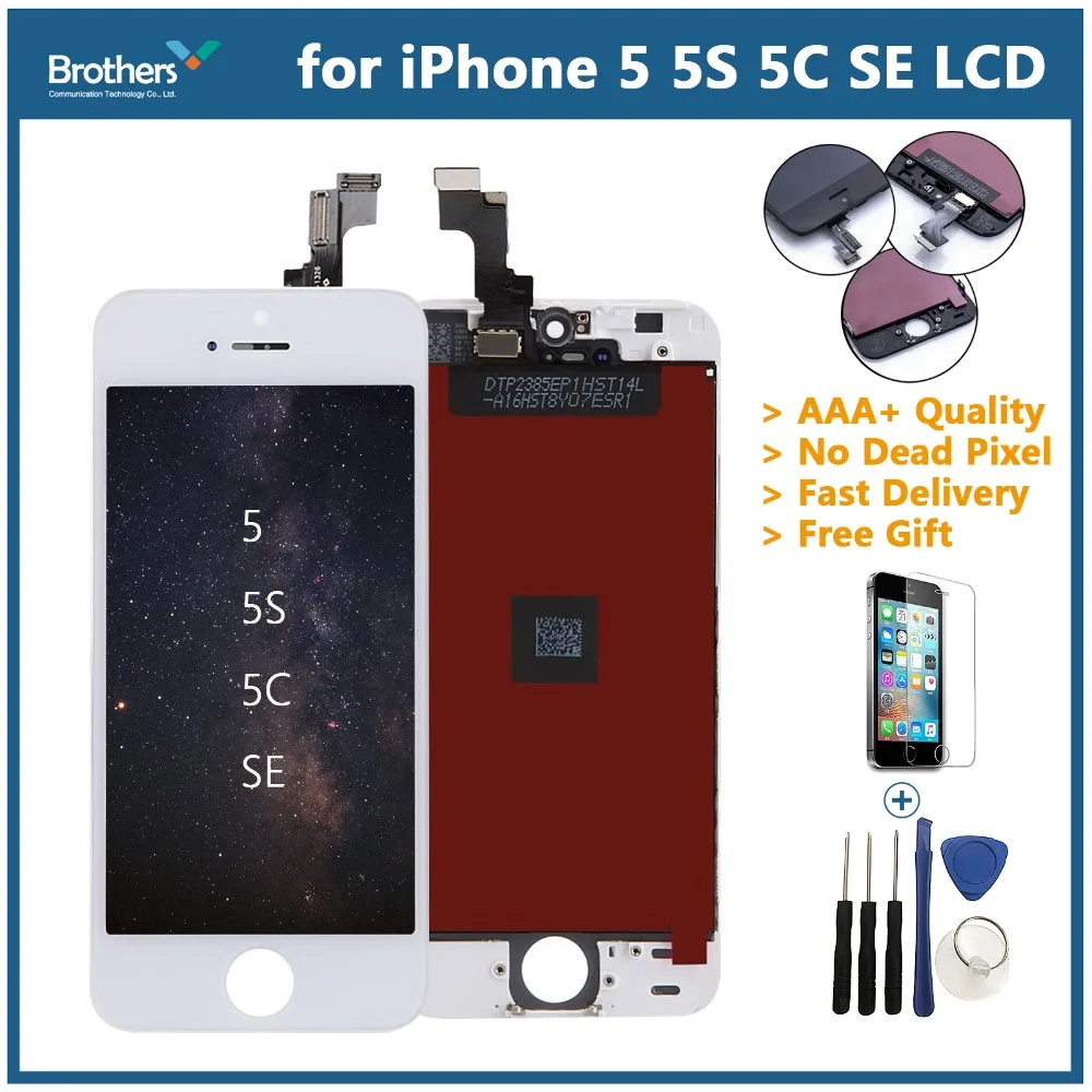 Для iPhone 5 5S SE ЖК дисплей Дисплей Сенсорный экран планшета сборки для Экран телефон