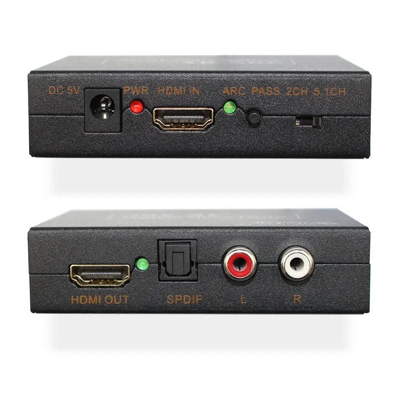 4K HDMI аудио экстрактор сплиттер ARC адаптер к SPDIF 5 1 каналов + L/R с функциями * 2K для DVD