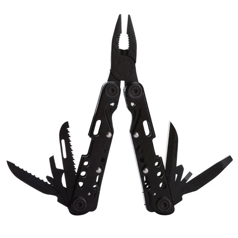 13 in 1 Stainless Steel Multifunctional Pliers With Nylon Sheath Multi Purpose Tool for Survival Camping Multitool Plier Knifes