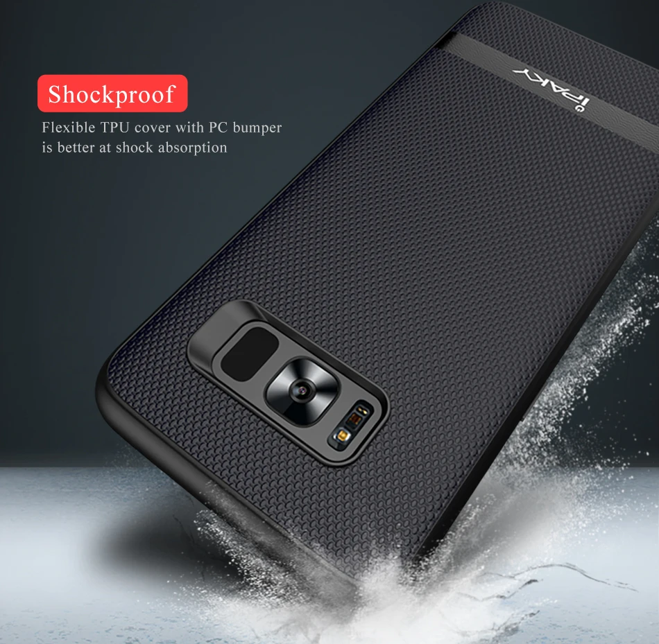 Чехол iPaky для Samsung Galaxy S8/S8 Plus чехол рамка ПК бампер + Мягкий силиконовый из ТПУ S8